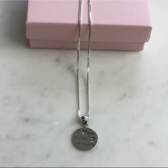 Sterling Silver I Love You... Necklace - Picture 4 of 16